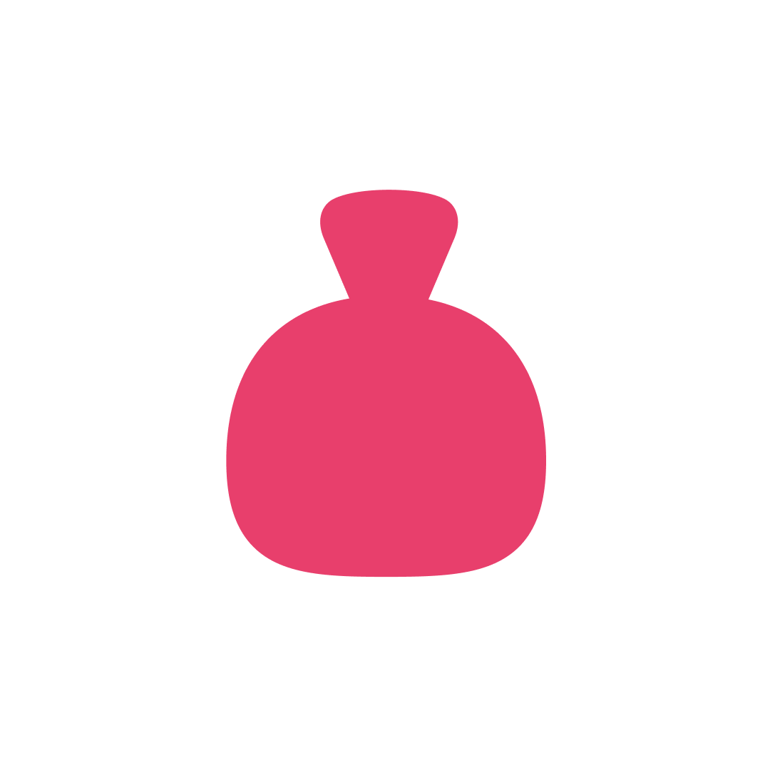 Kwama logo — a stylised calabash in pink on a clean background